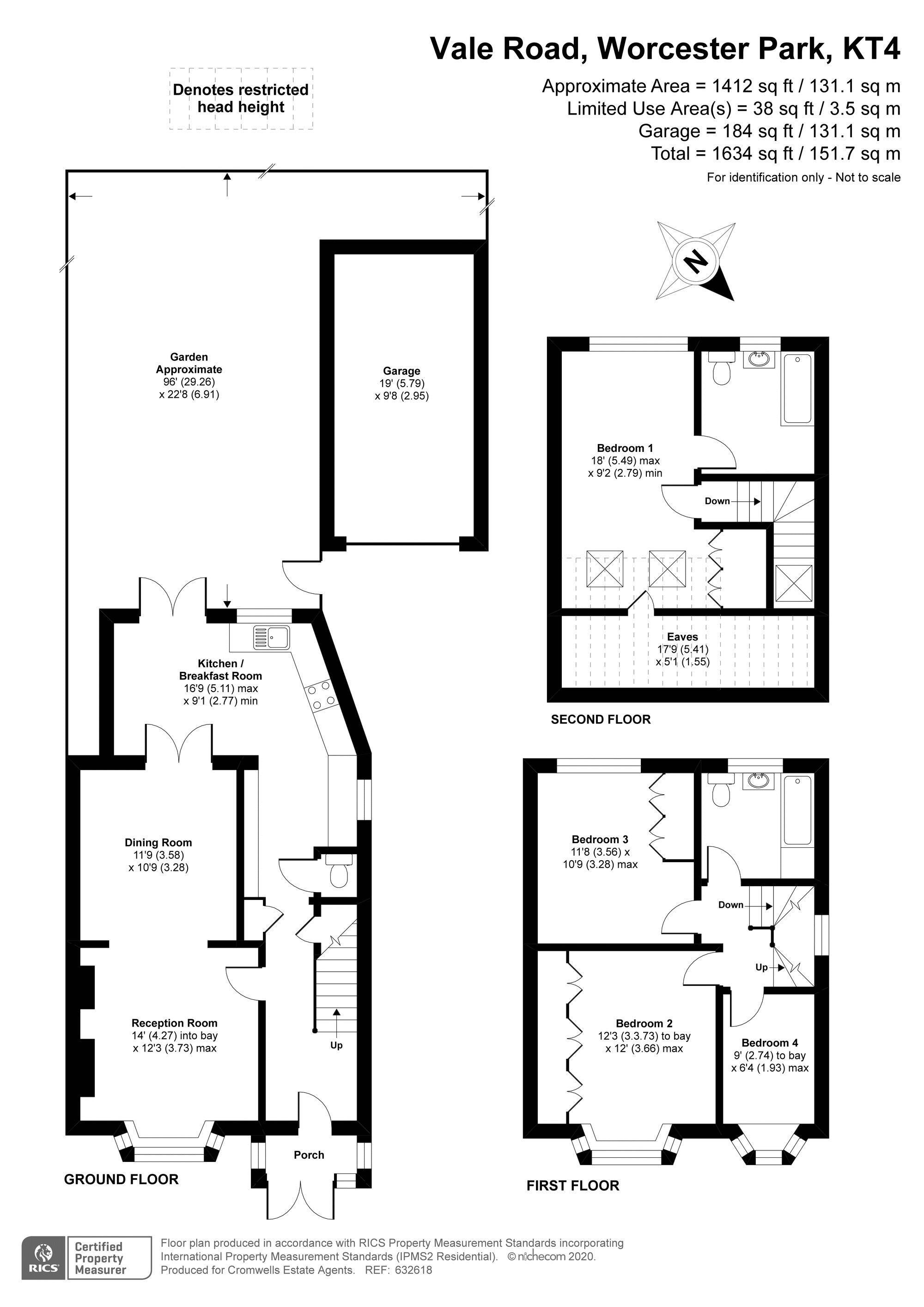4 bed semidetached house for sale in Vale Road, Worcester Park KT4
