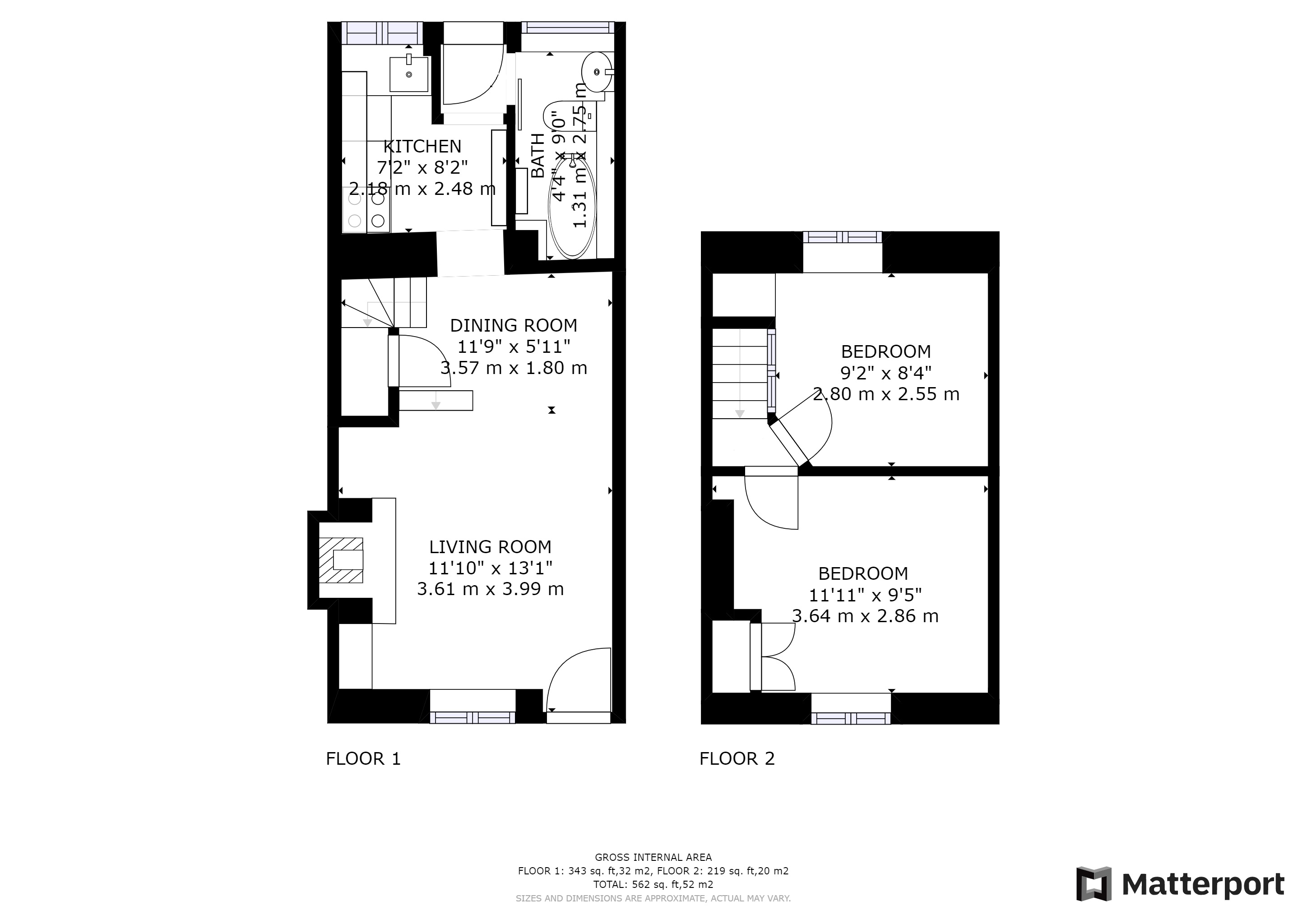 Lowell Place, Witney, Oxfordshire OX28, 2 bedroom terraced house for