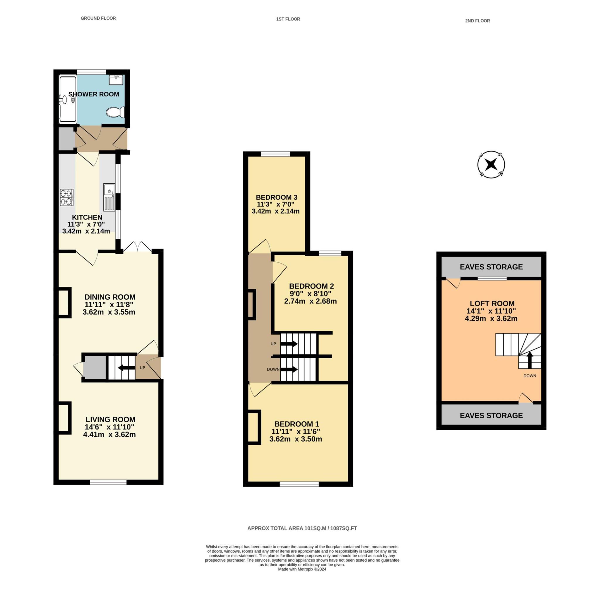 Powder Mill Lane, High Brooms, Tunbridge Wells TN4, 3 bedroom semi