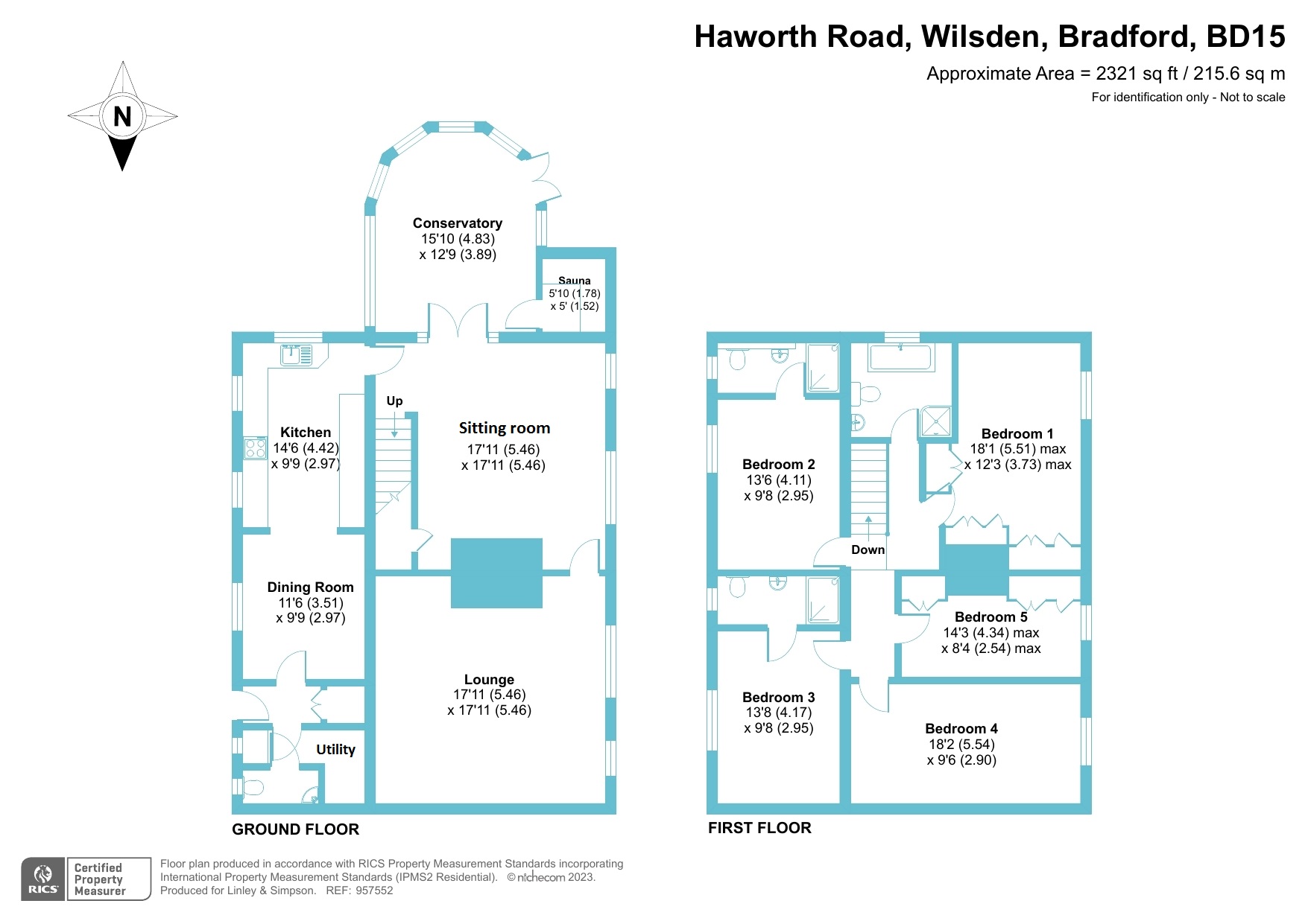 Haworth Road, Wilsden, Bradford, West Yorkshire BD15, 5 bedroom semi