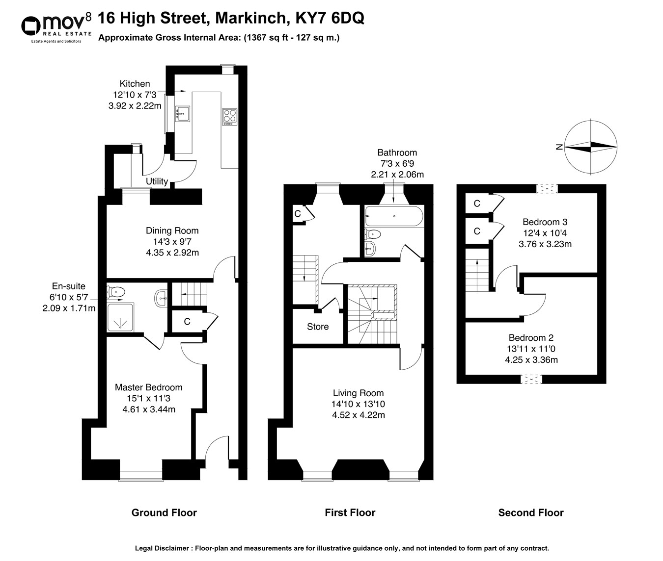 High Street, Markinch, Glenrothes KY7, 3 bedroom town house for sale