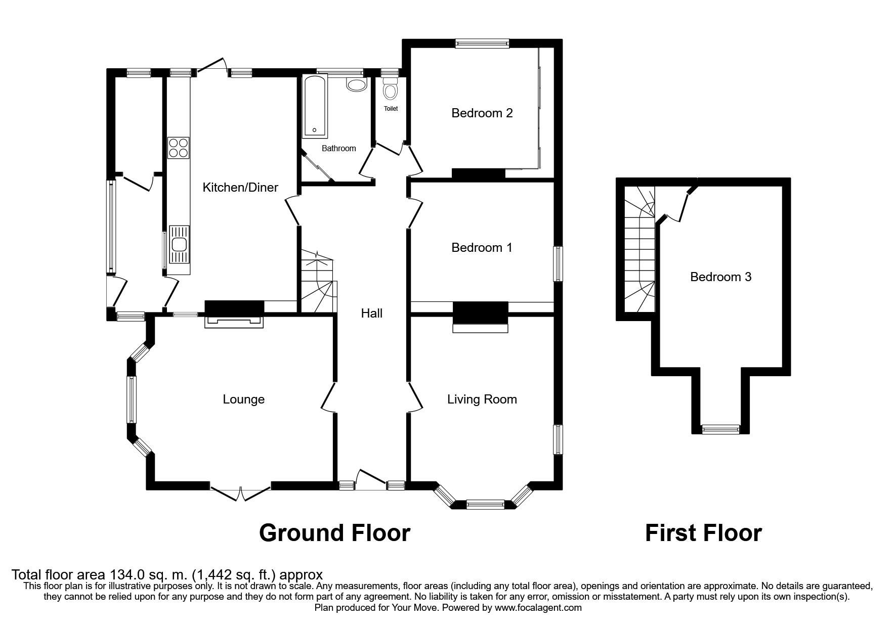 3 bed detached house for sale in Grantham Road, Waddington, Lincoln