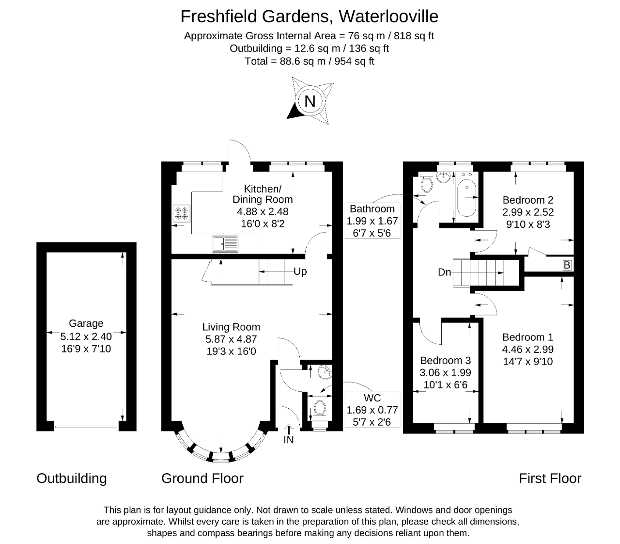 Freshfield Gardens, Waterlooville, Hampshire PO7, 3 bedroom terraced