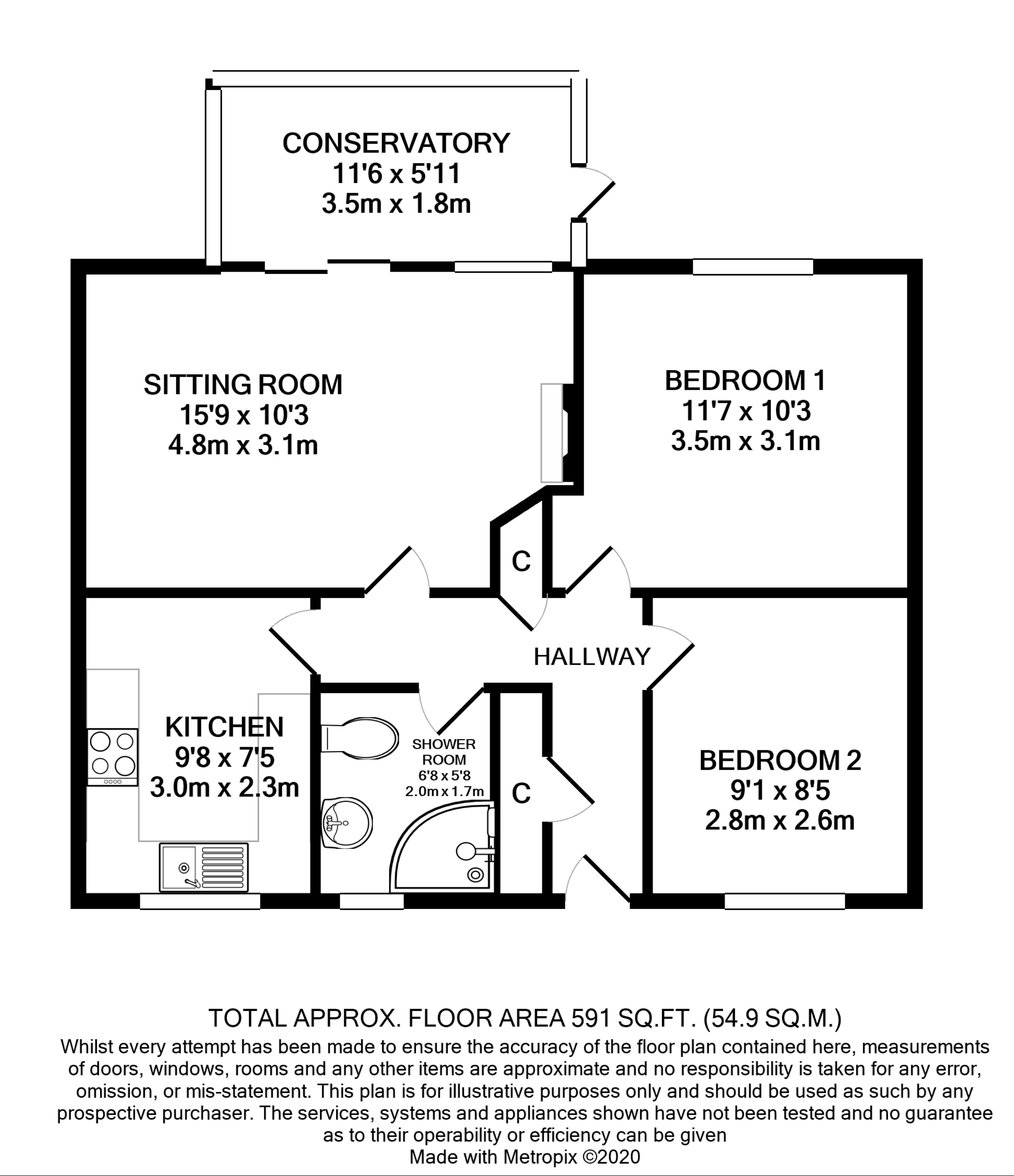 2 bed semidetached bungalow for sale in Quarry Road, Washford, Watchet