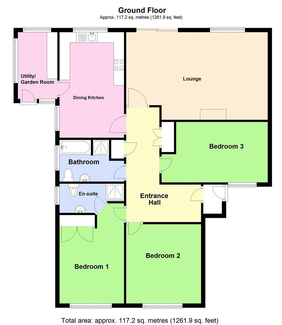 3 bed bungalow for sale in Halton Fenside, Halton Holegate, Spilsby