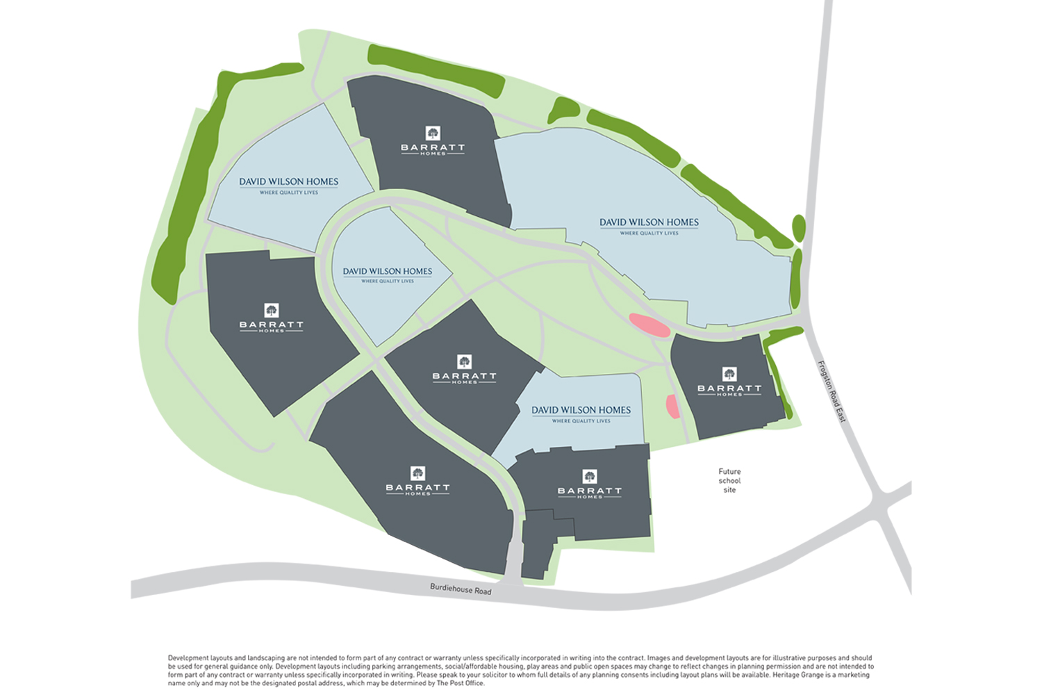 New home, 4 bed detached house for sale in "Kinghorn" at Frogston Road