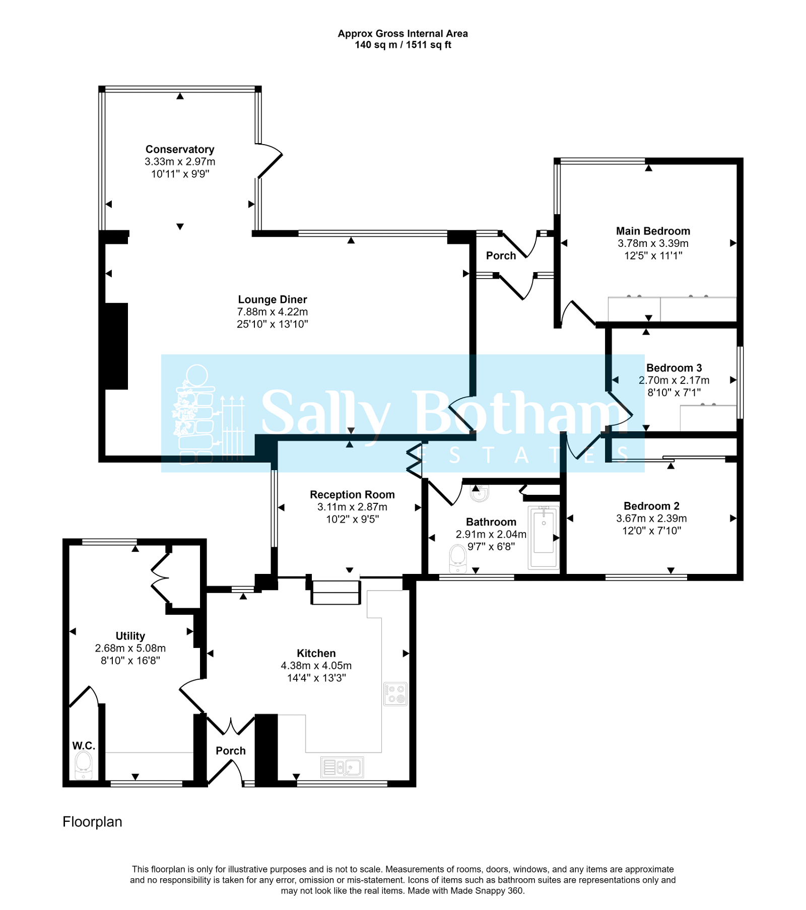 South Bank, Derby Road, Wingerworth, Chesterfield S42, 3 bedroom