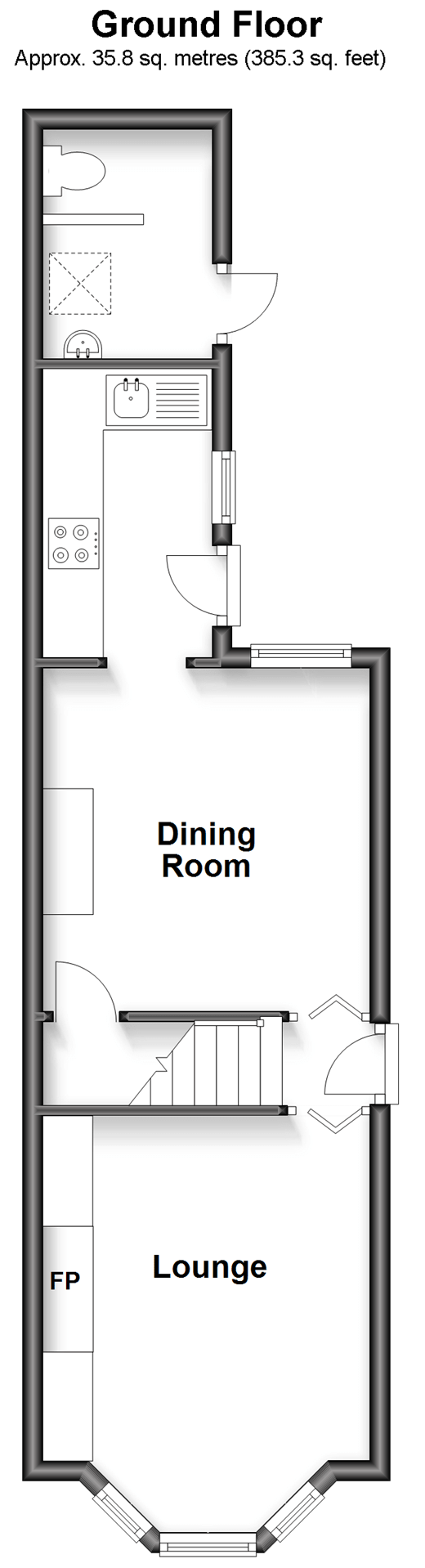 Farningham Road, Caterham, Surrey CR3, 2 bedroom semidetached house
