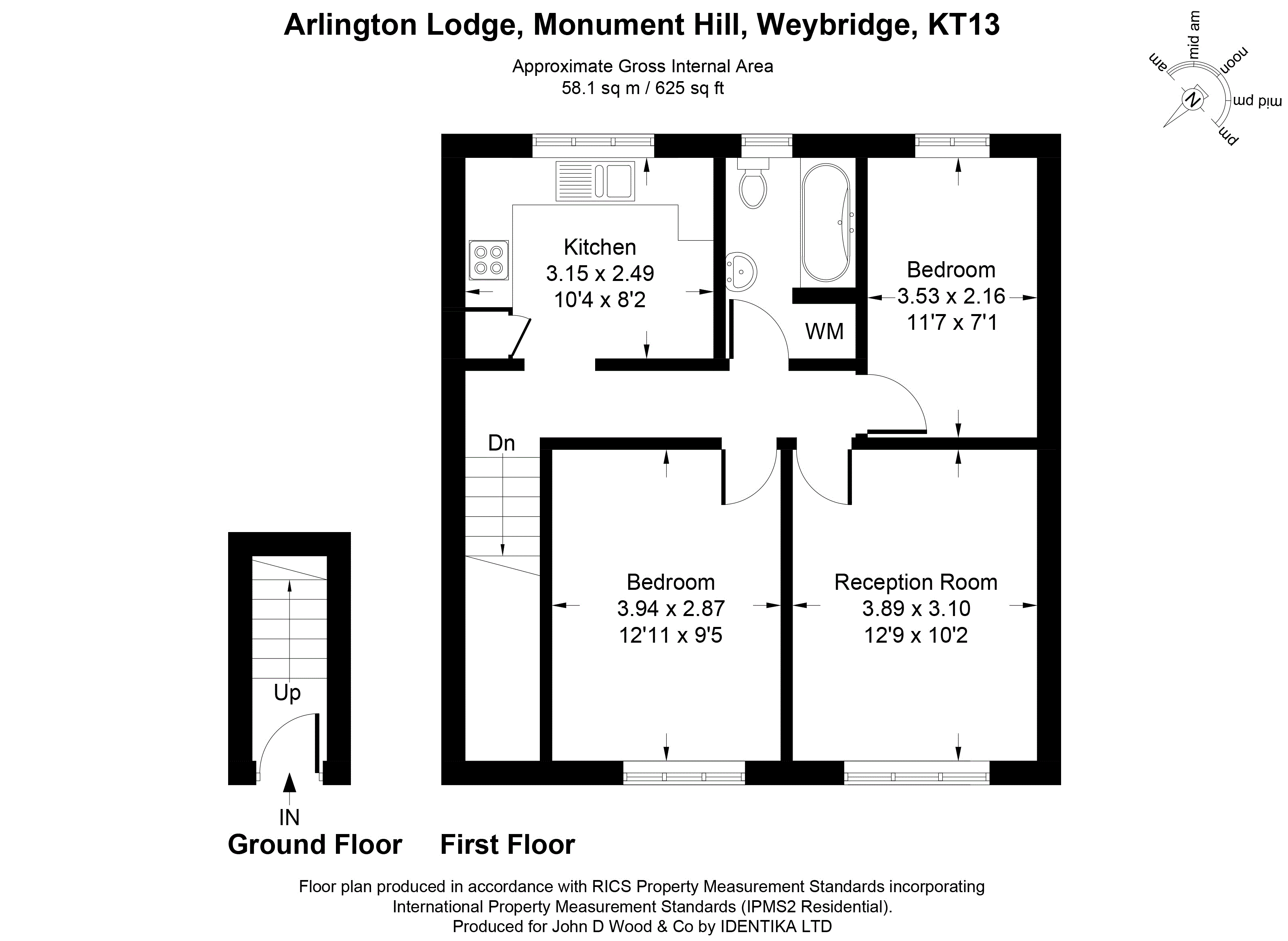 Arlington Lodge, Monument Hill KT13, 2 bedroom flat for sale 66888576