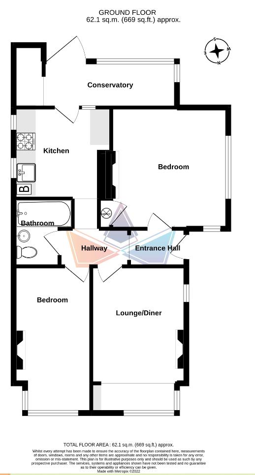 St. Mildreds Avenue, Broadstairs CT10, 2 bedroom detached bungalow for
