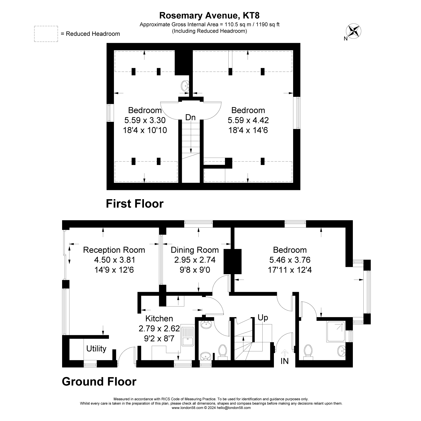 Rosemary Avenue, West Molesey KT8, 3 bedroom property for sale