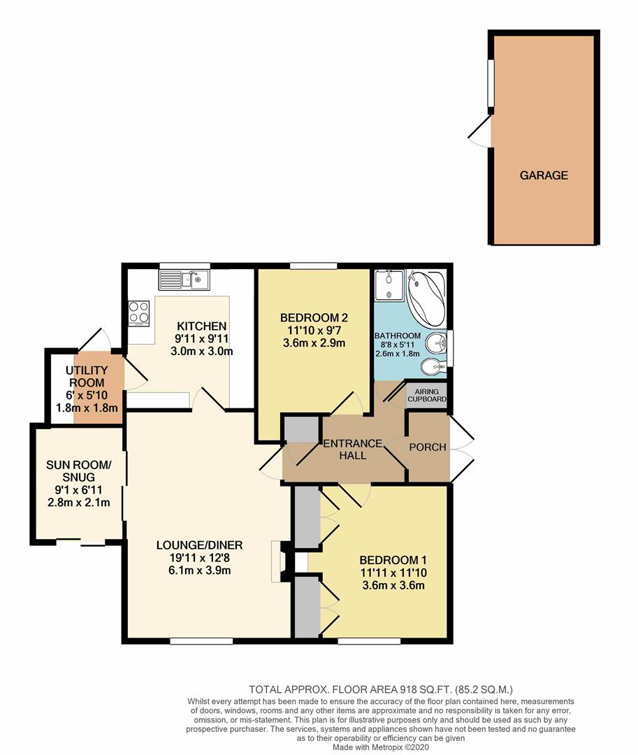 2 bed detached bungalow for sale in Duck End Lane, Biddenham, Bedford
