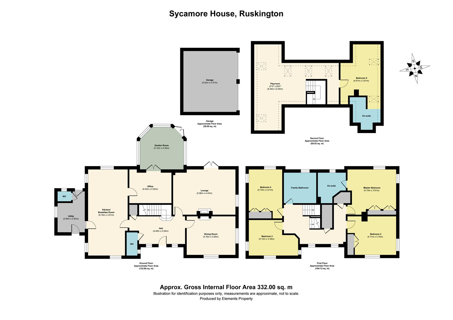 Rectory Road, Ruskington, Sleaford NG34, 5 bedroom detached house for