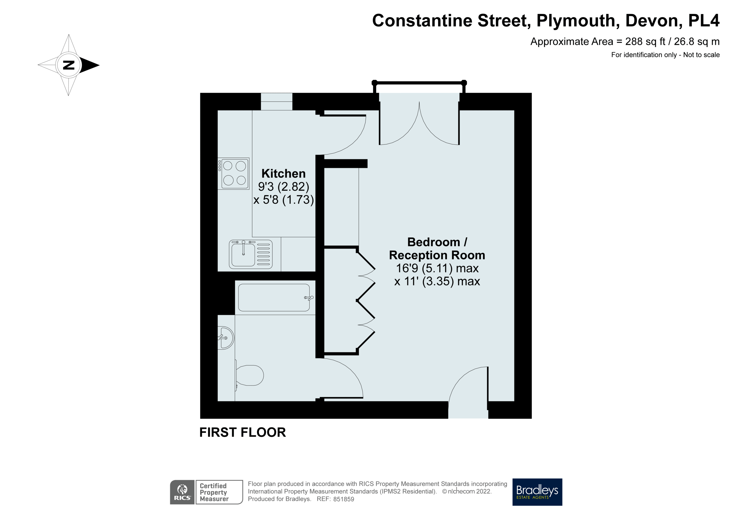 Constantine Street, Plymouth, Devon PL4, 1 bedroom flat for sale