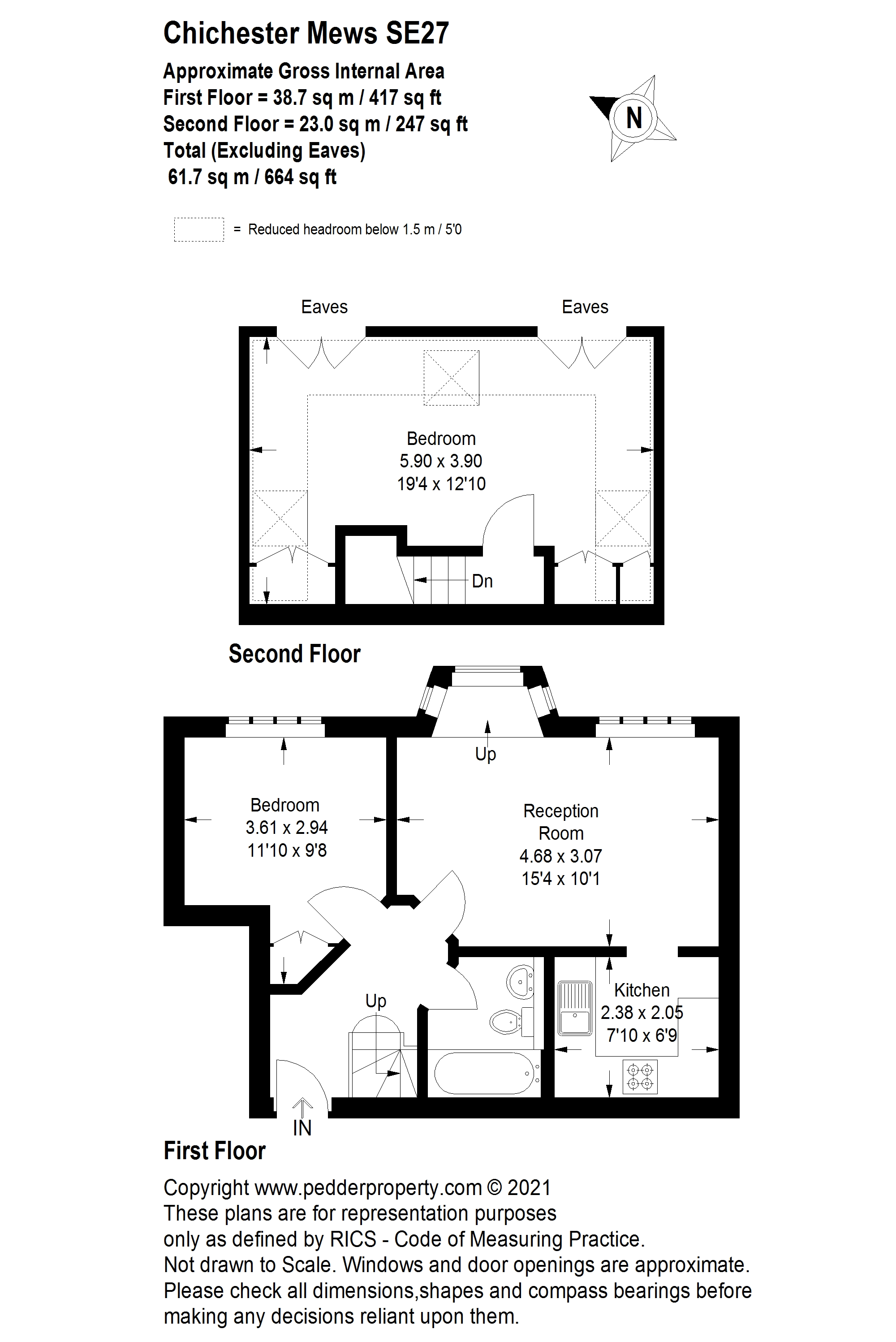 Chichester Mews, Uffington Road, West Norwood, London SE27, 2 bedroom flat for sale 58656775