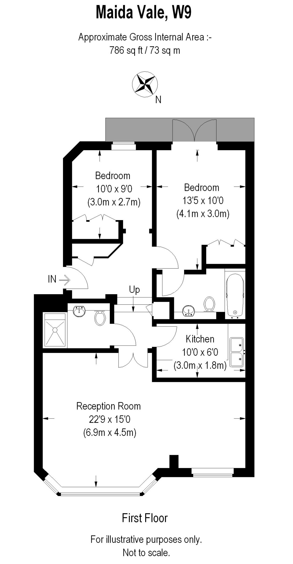 Clarendon Court, 33 Maida Vale, London W9, 2 bedroom flat for sale