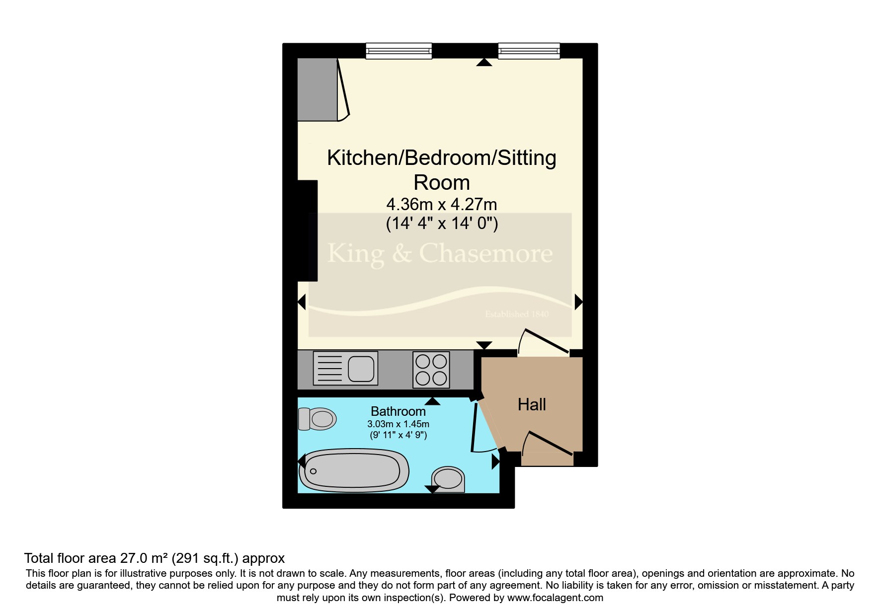Studio for sale in Walpole Terrace, Brighton, East Sussex BN2