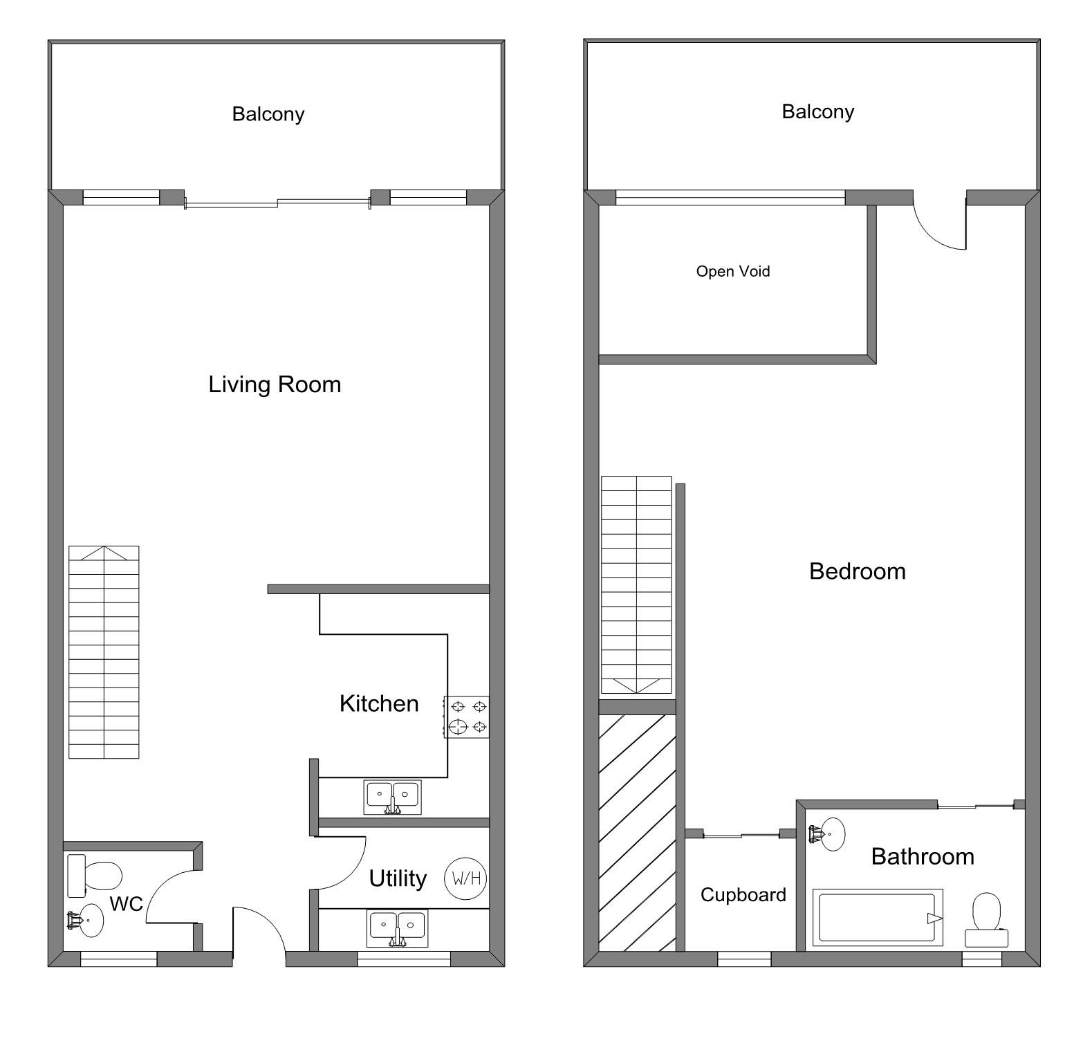Llofft Washington, Stanwell Road, Penarth CF64, 1 bedroom flat to rent