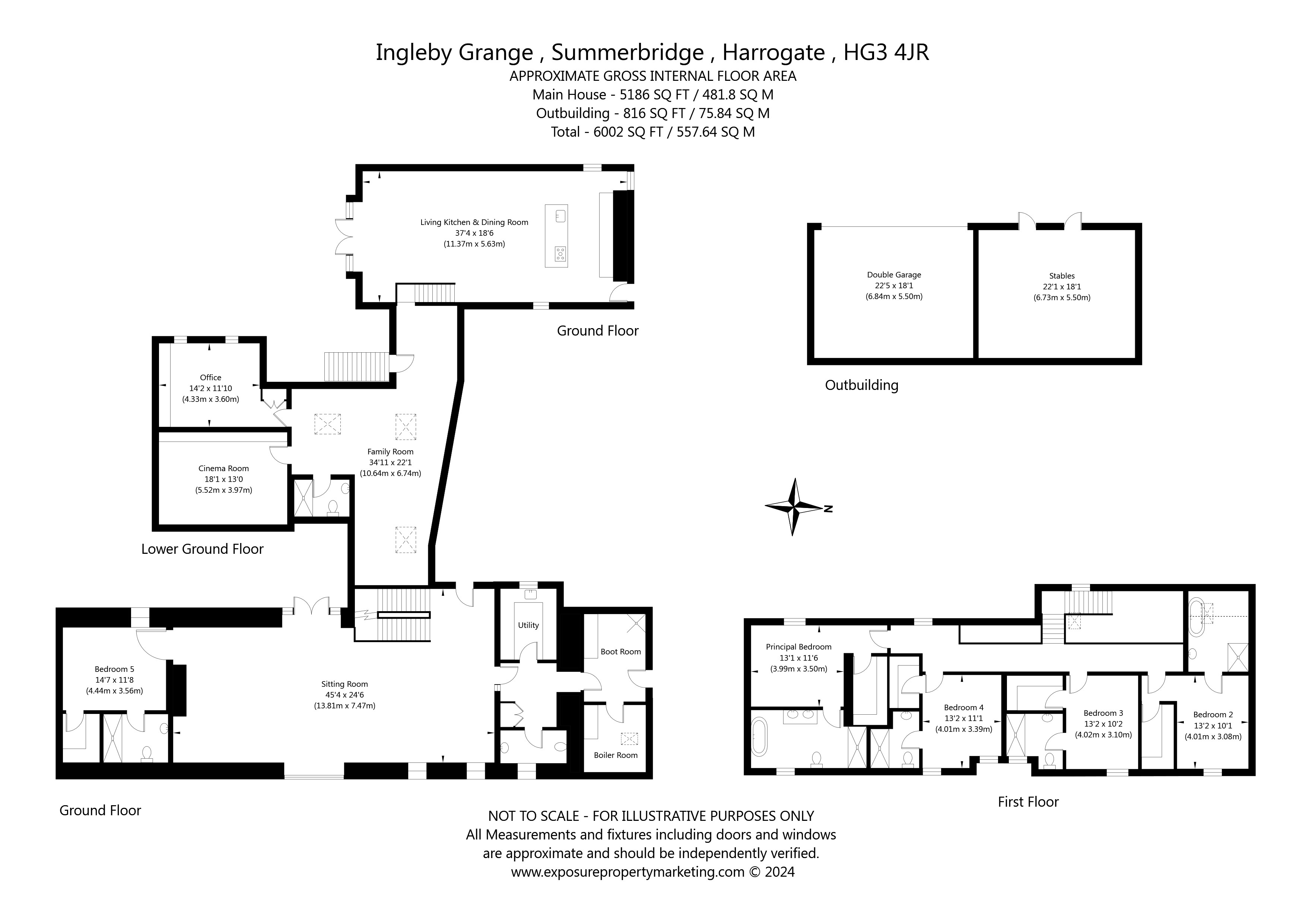 Summerbridge, Harrogate, North Yorkshire HG3, 5 bedroom detached house for sale 66625331