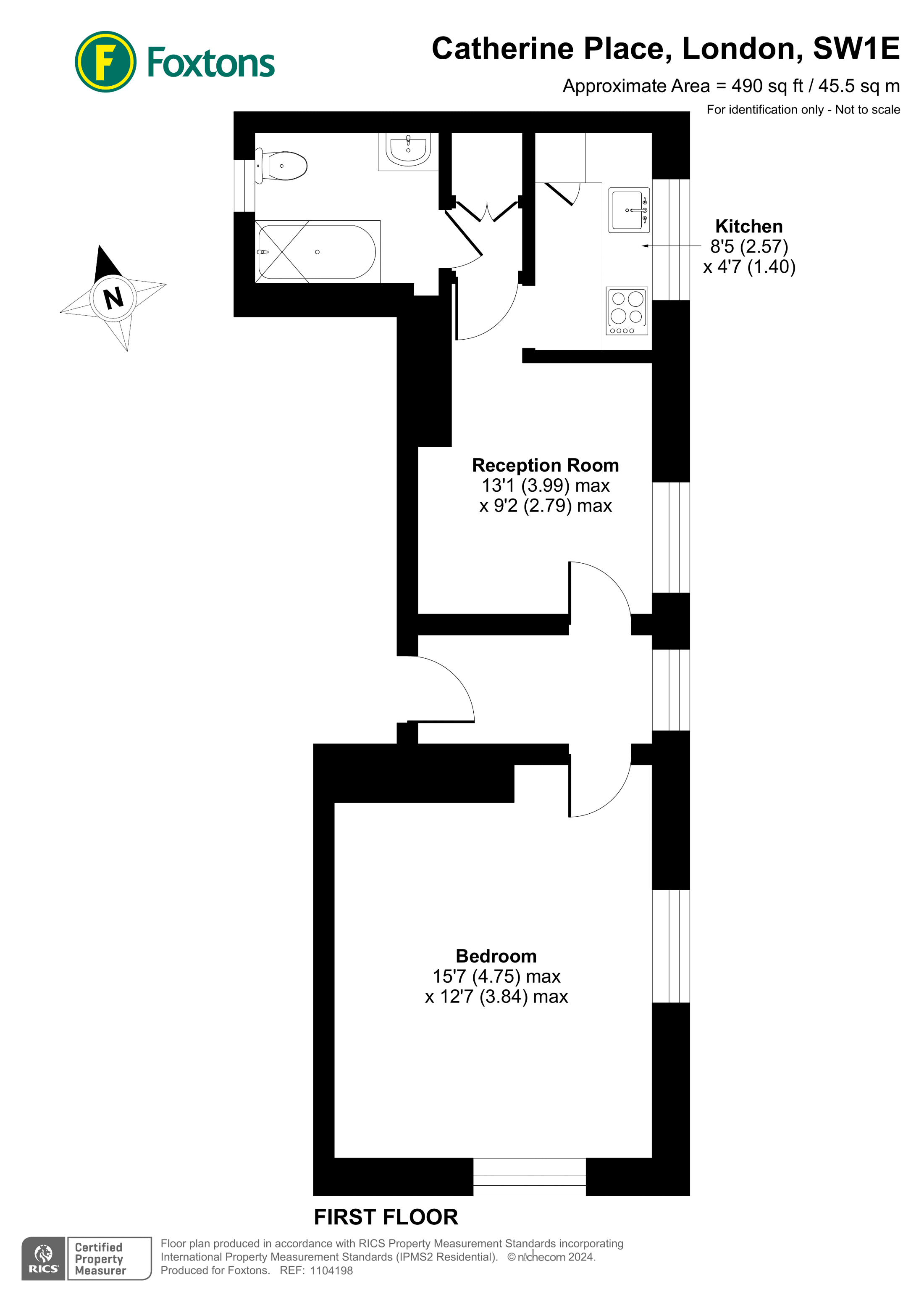 Catherine Place, St James's, London SW1E, 1 bedroom flat for sale