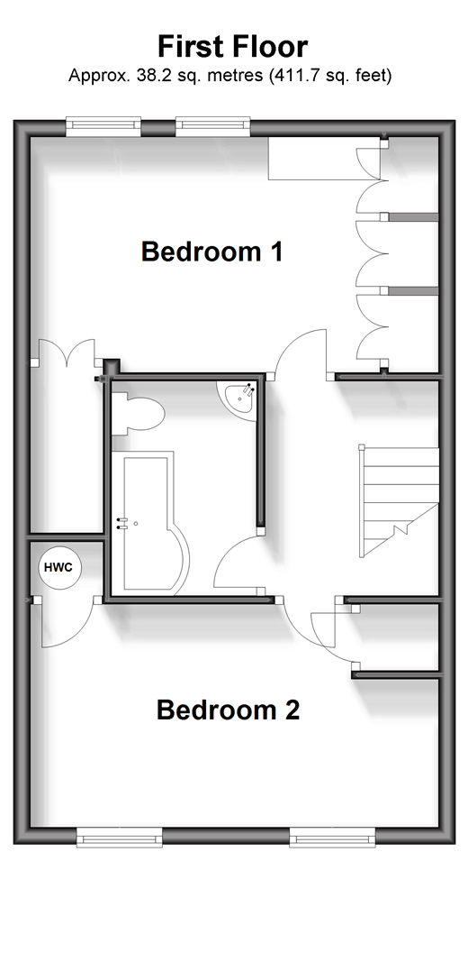 2 bed end terrace house for sale in Close, Nettlestead