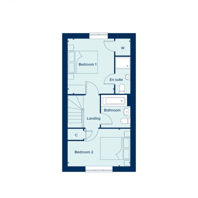 "The Cromer" at Hawley Road, Blackwater, Camberley GU17, 2 bedroom