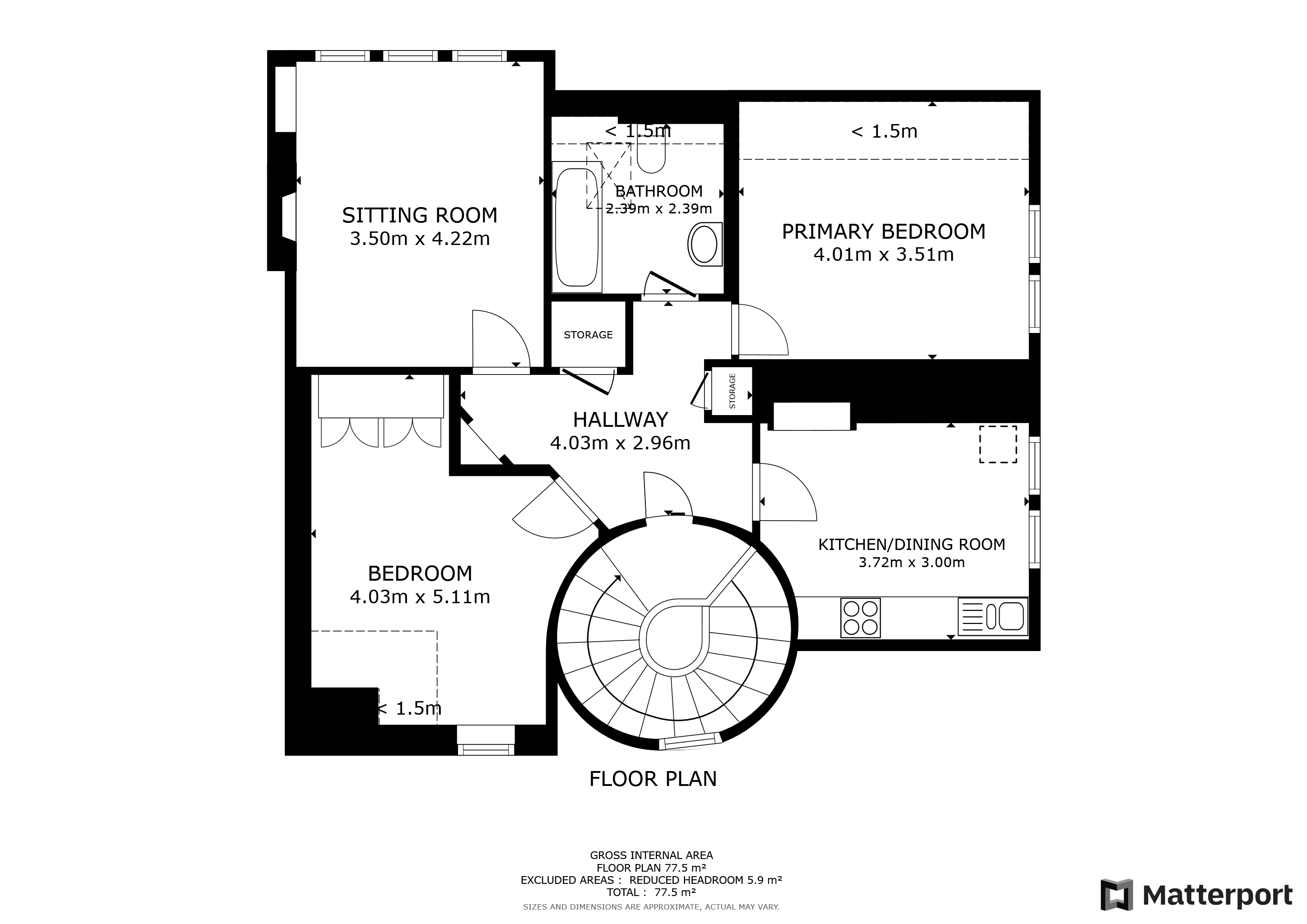 Churchill Tower, South Harbour Street, Ayr KA7, 2 bedroom flat for sale
