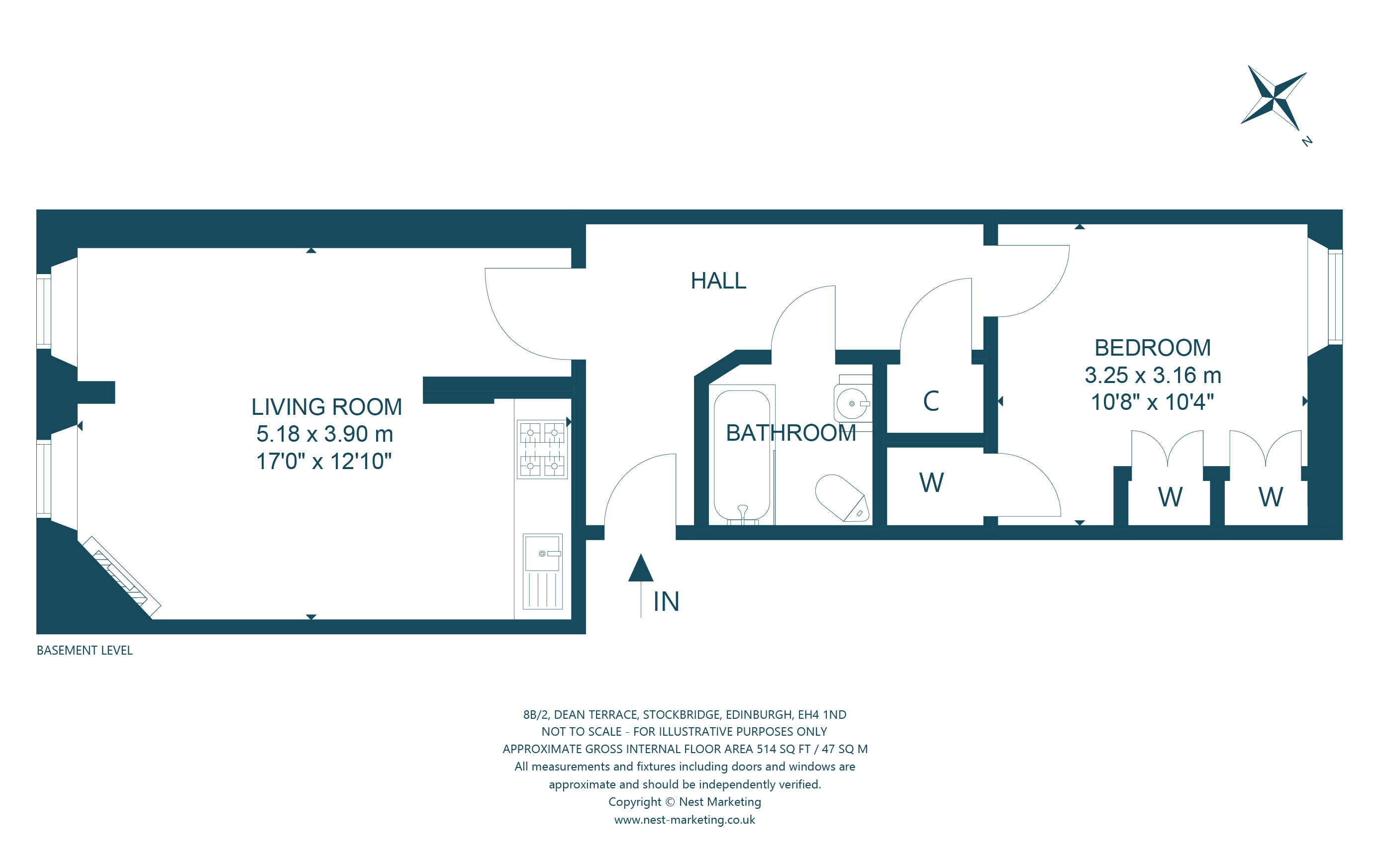 8B/2, Dean Terrace, Stockbridge, Edinburgh EH4, 1 bedroom flat for sale 64465012 PrimeLocation