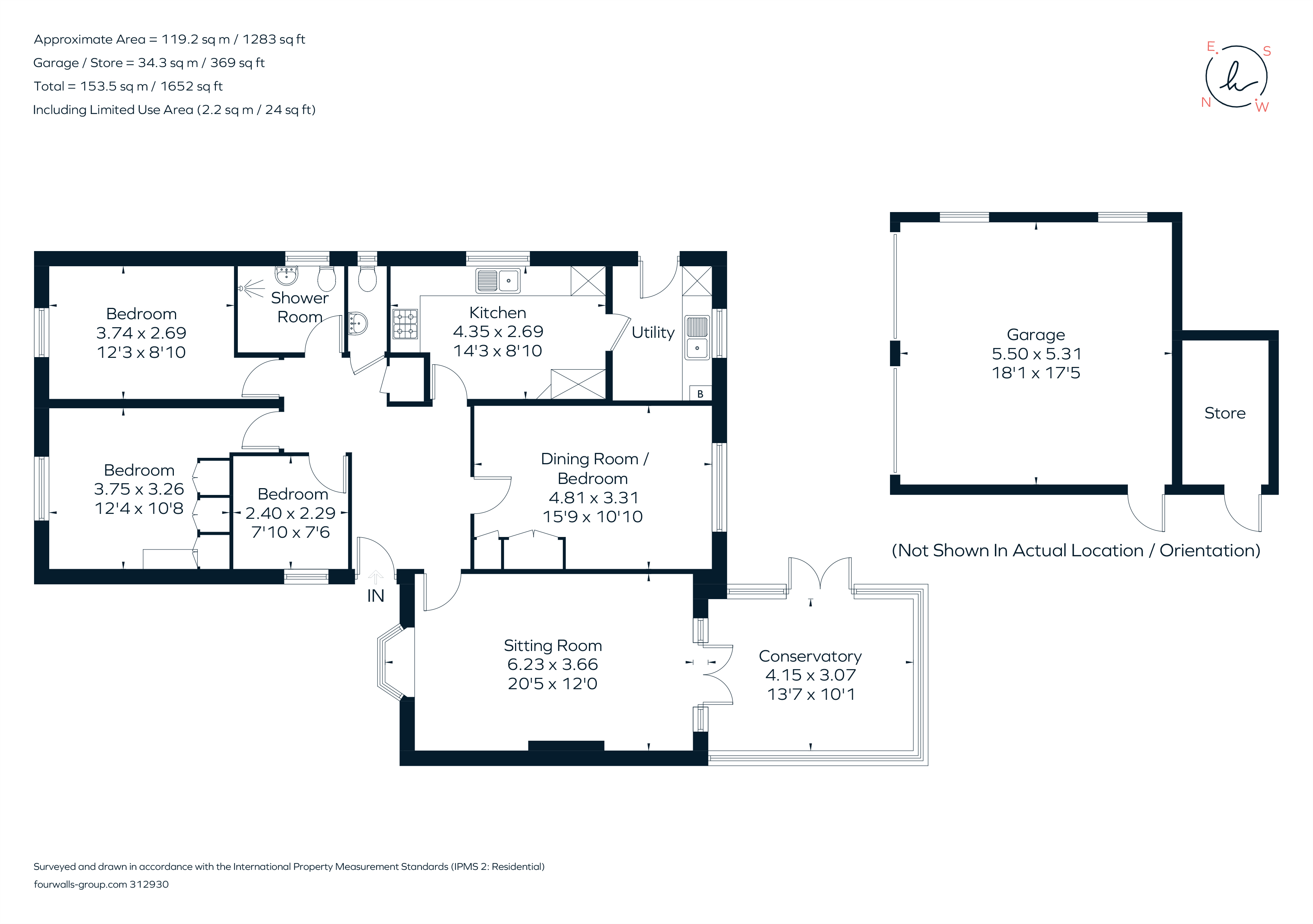 Church Leys, Evenley, Brackley NN13, 3 bedroom bungalow for sale