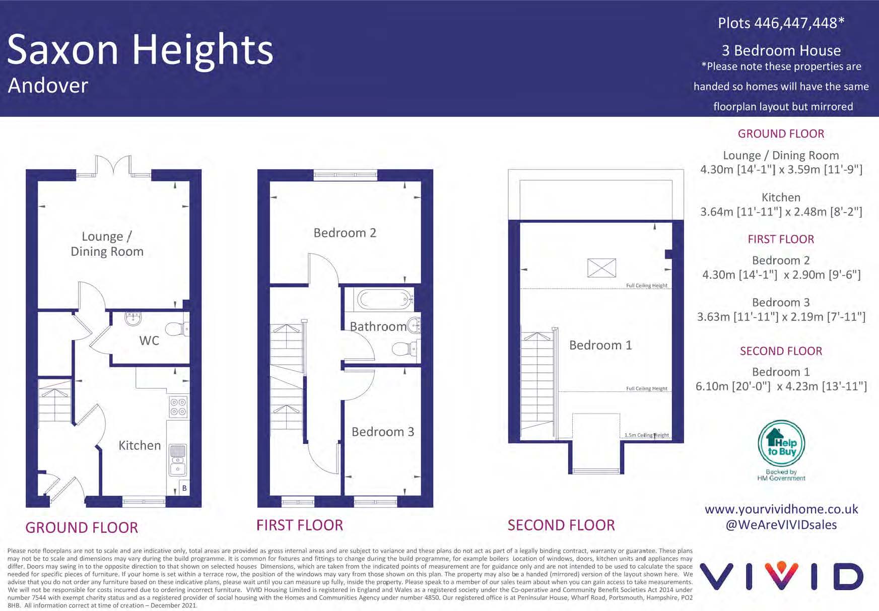Vivid Saxon Heights, Andover, Hampshire SP11, 3 bedroom terraced