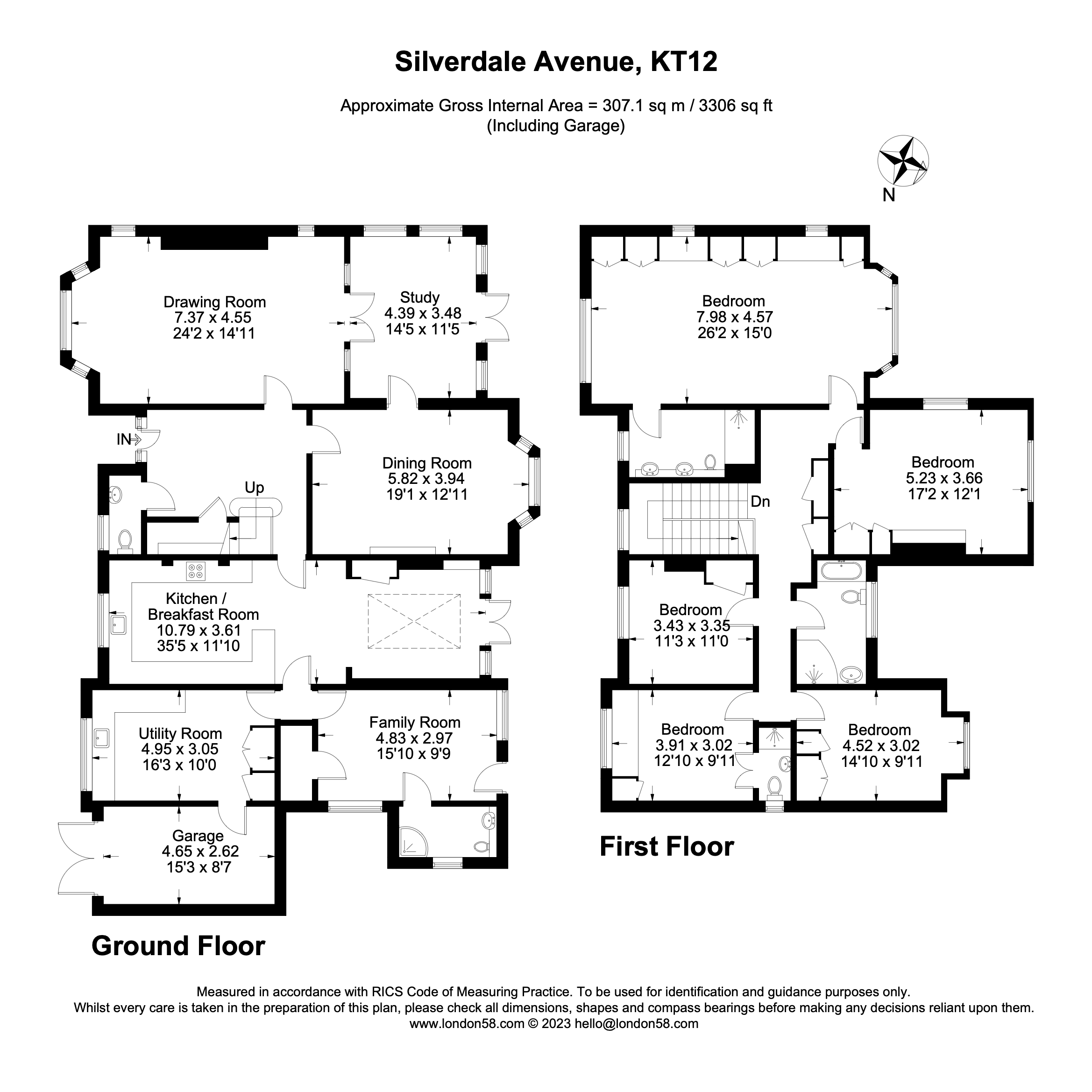 Silverdale Avenue, Ashley Park, WaltonOnThames KT12, 5 bedroom