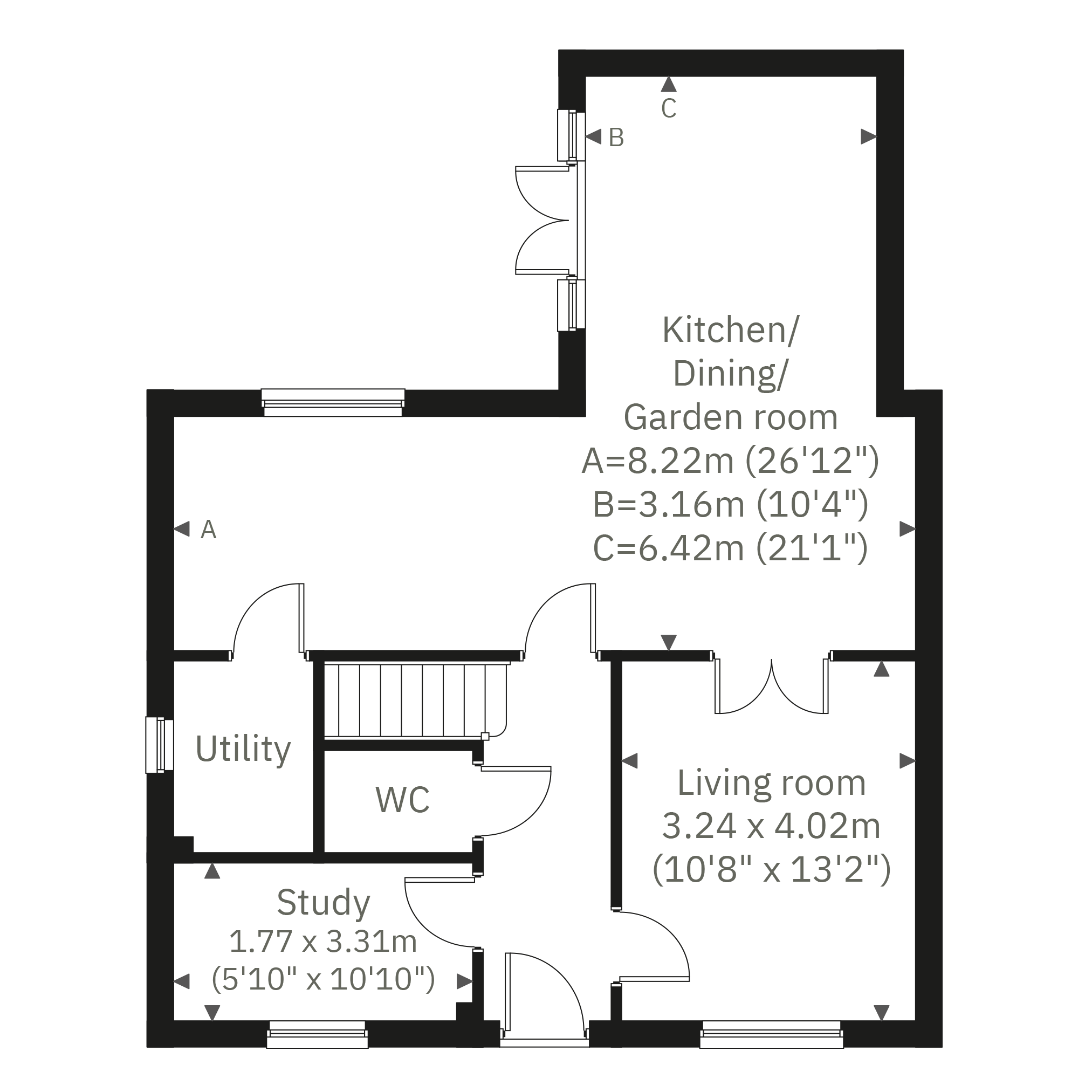 "The Ashow" at Leamington Road, Kenilworth CV8, 3 bedroom detached