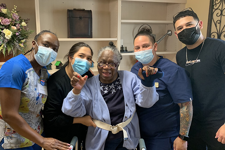 Life Care Center of Winter Haven helps hospice patient recover function