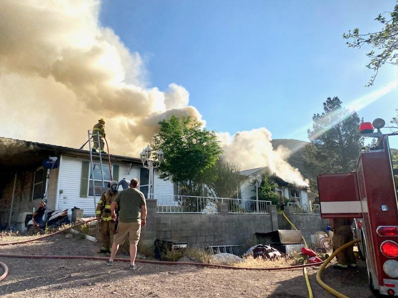 Devastating house fire in Caliente