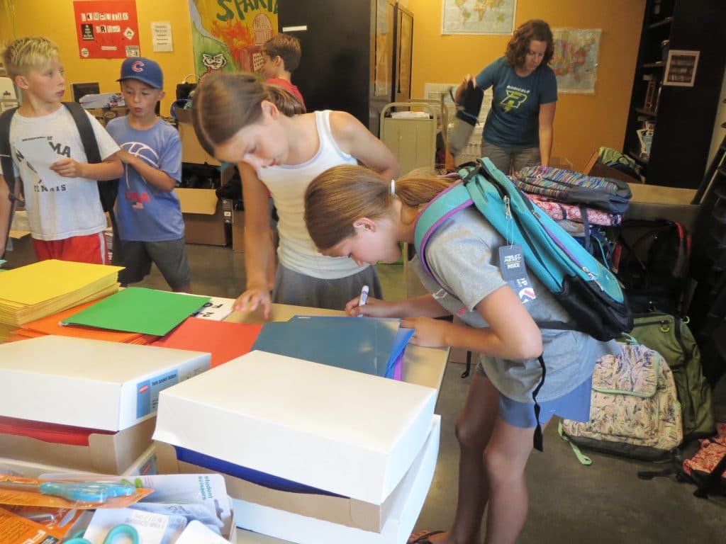 Swimming in Supplies Lussier Community Education Center
