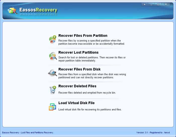 Eassos Free Data Recovery Software Undelete Files and Partitions