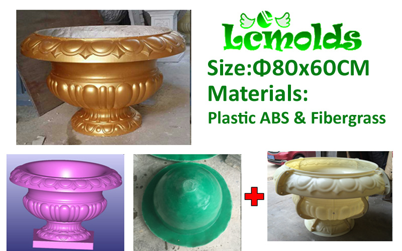 Garden Concrete Flower Pots Molds