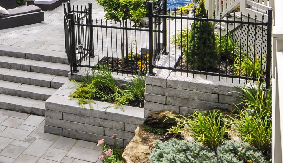 Residential Retaining Walls Interlocking Concrete Block VS Wood