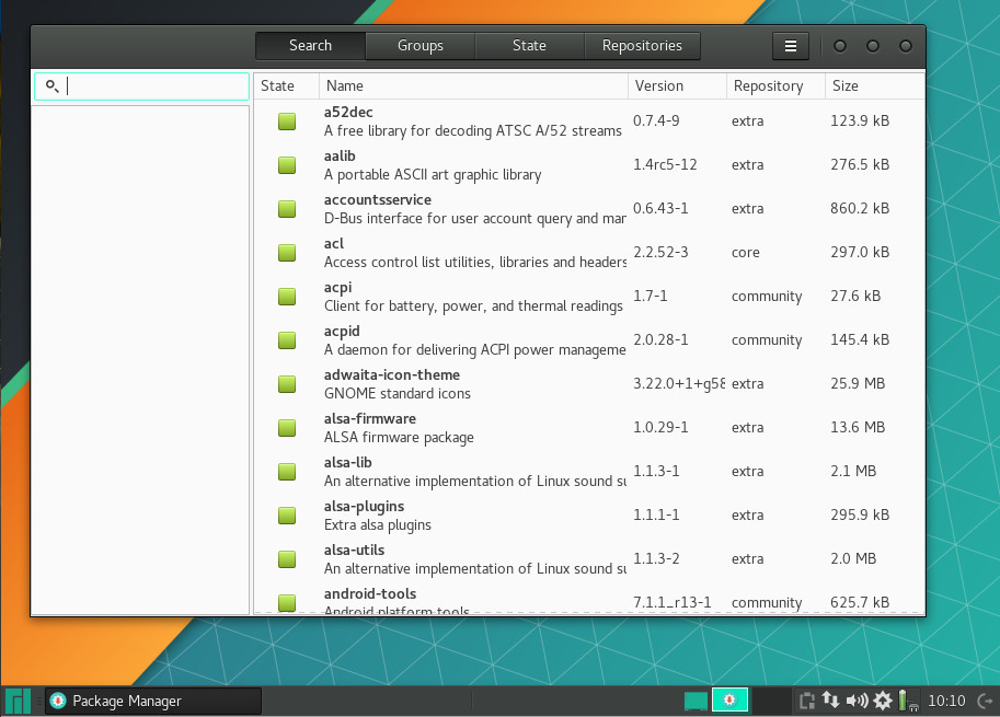 Manjaro UserFriendly Arch Linux for Everyone