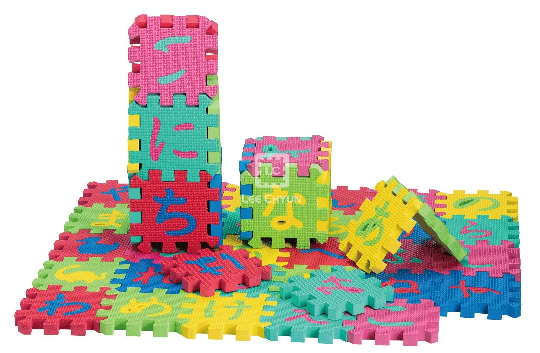 48 PCS JAPANESE ALPHABET & ANIMALS PUZZLE EVA Foam Mat, EVA Foam