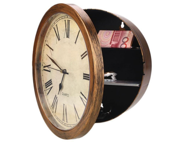 Wall Clock Hidden Safe for Hiding Money, Documents and more