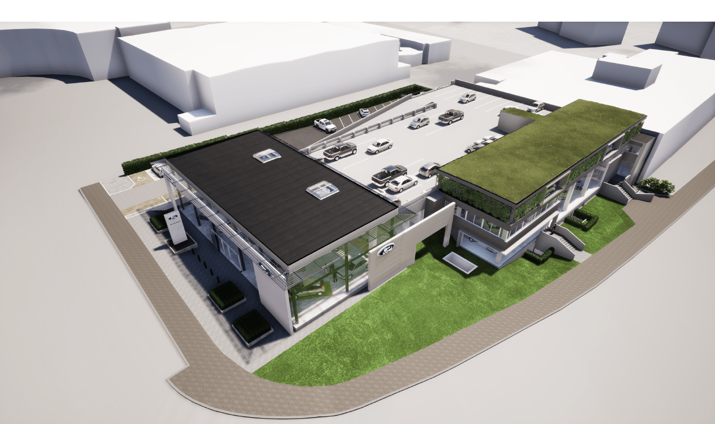 Concession FORD AB Automotive Schaerbeek Bureau d'études Lourtie