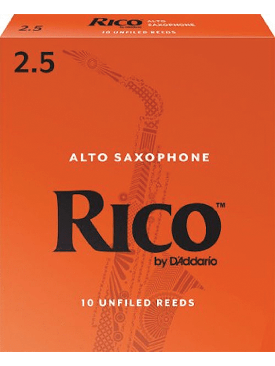 Rico Original Alto Sax Reeds 2.5 Box of 10 Leisure Coast Wind & Brass