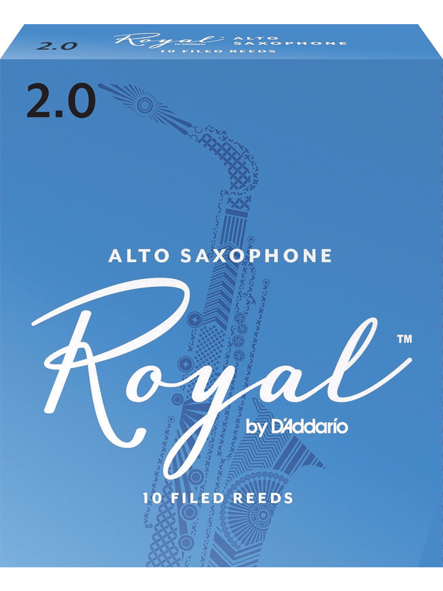 Rico Royal Alto Sax Reeds 2.0 Box of 10 Leisure Coast Wind & Brass
