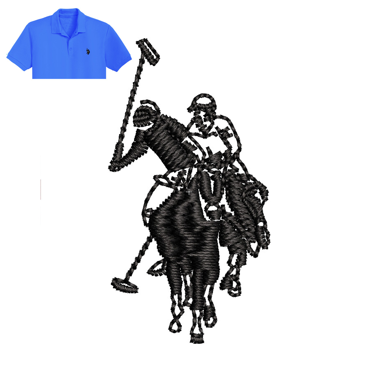 Us polo Horse Embroidery Embroidery Near me Custom