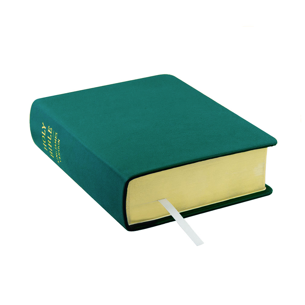 Jade Green LDS Bible Leather Bible, Custom Name, Ribbon Qty & Color