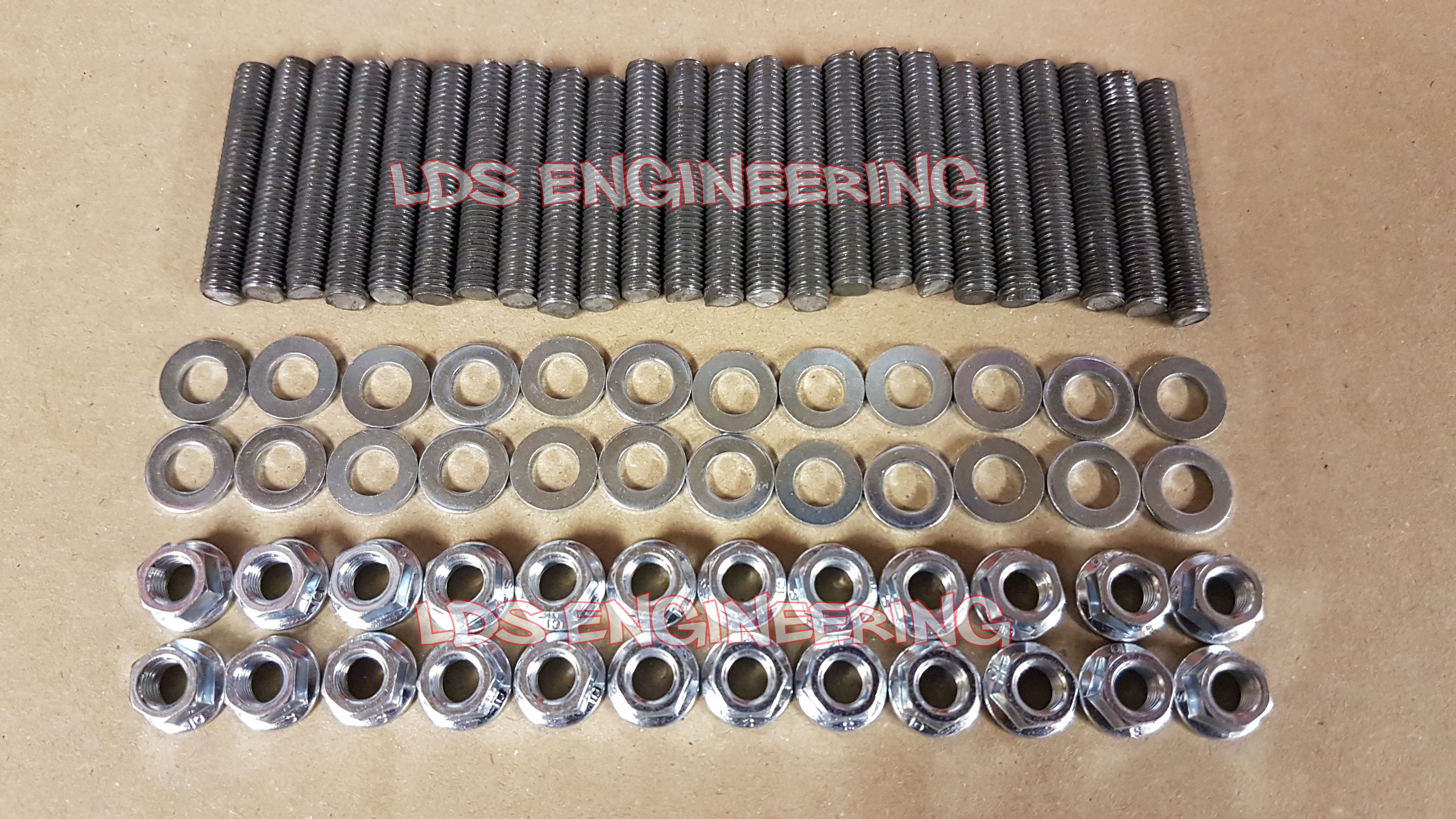 BMW M7 x24 Exhaust manifold stud + Nut kit set M52 E39 520 25 28