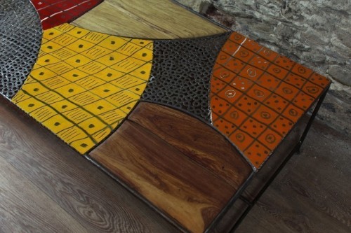 Mobilier Africain Design Bois Et Fer Table Basse Le Balafon Nantes