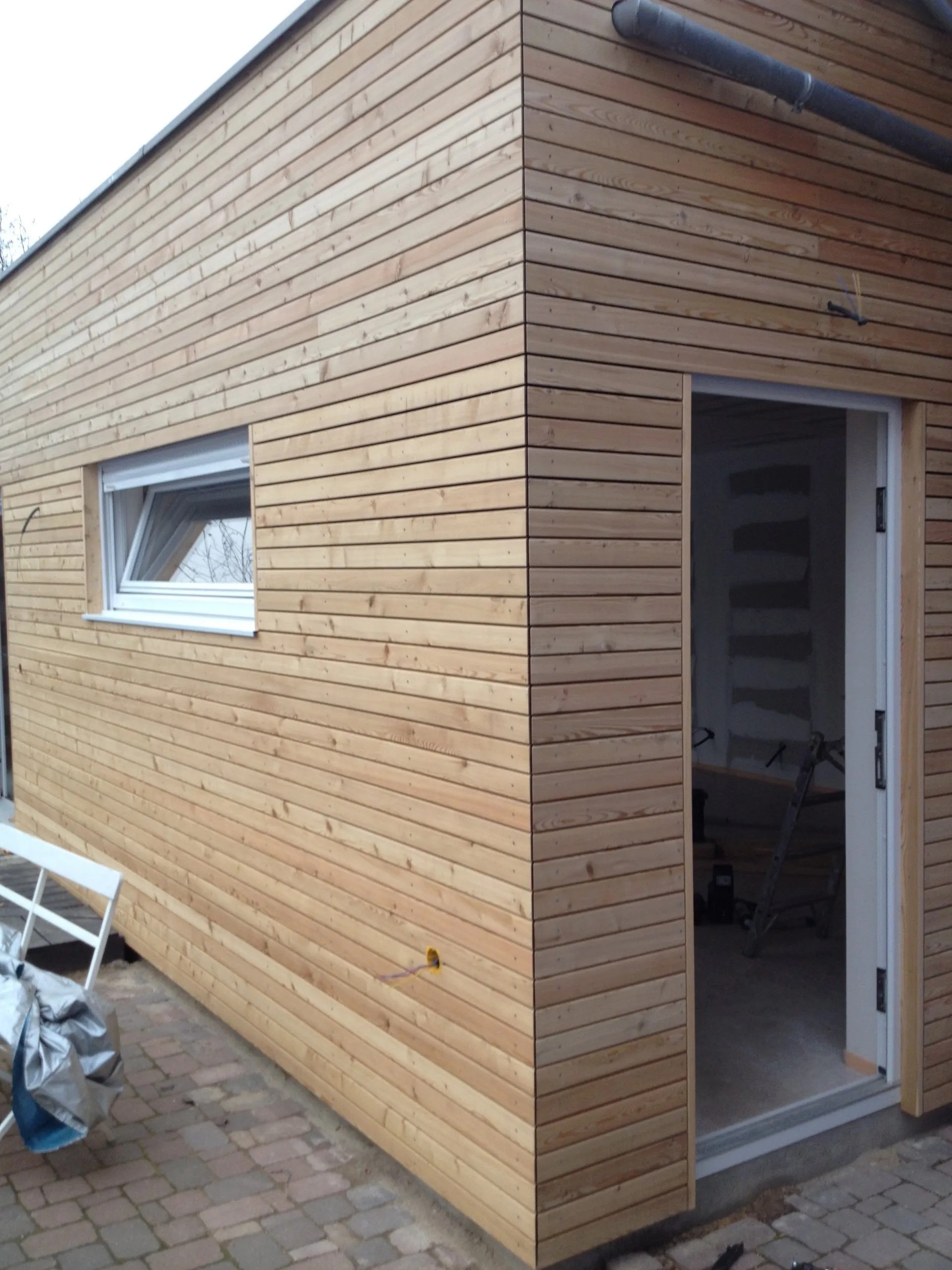 Pose de bardage en bois ou tôle à ValdeModer (67