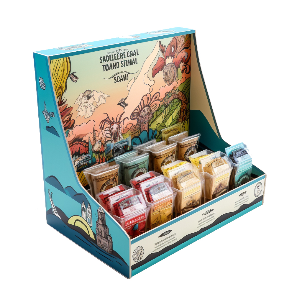 Retail Food Product Cardboard Display Boxes For Sale Leader Display